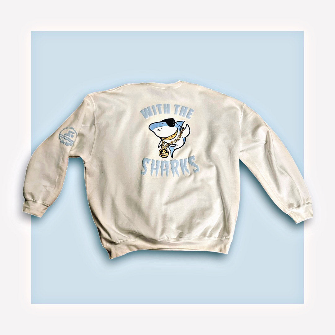 "With the Sharks" Crewneck
