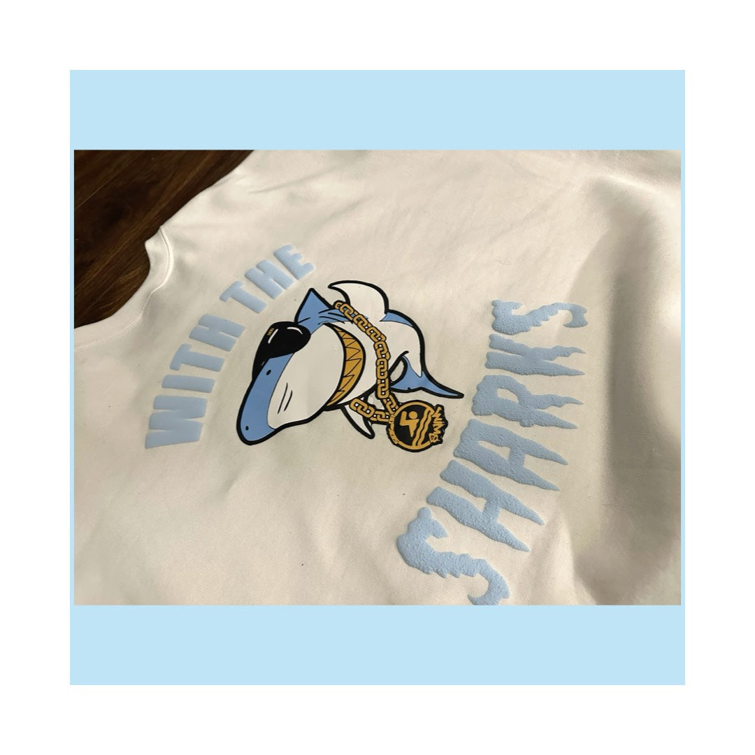 "With the Sharks" Crewneck